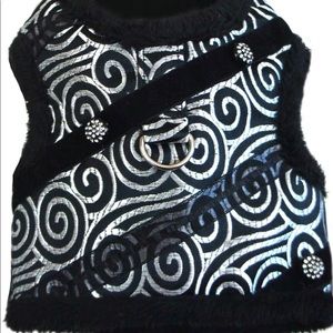 Doggie Design Brocade black/silver size Medium
